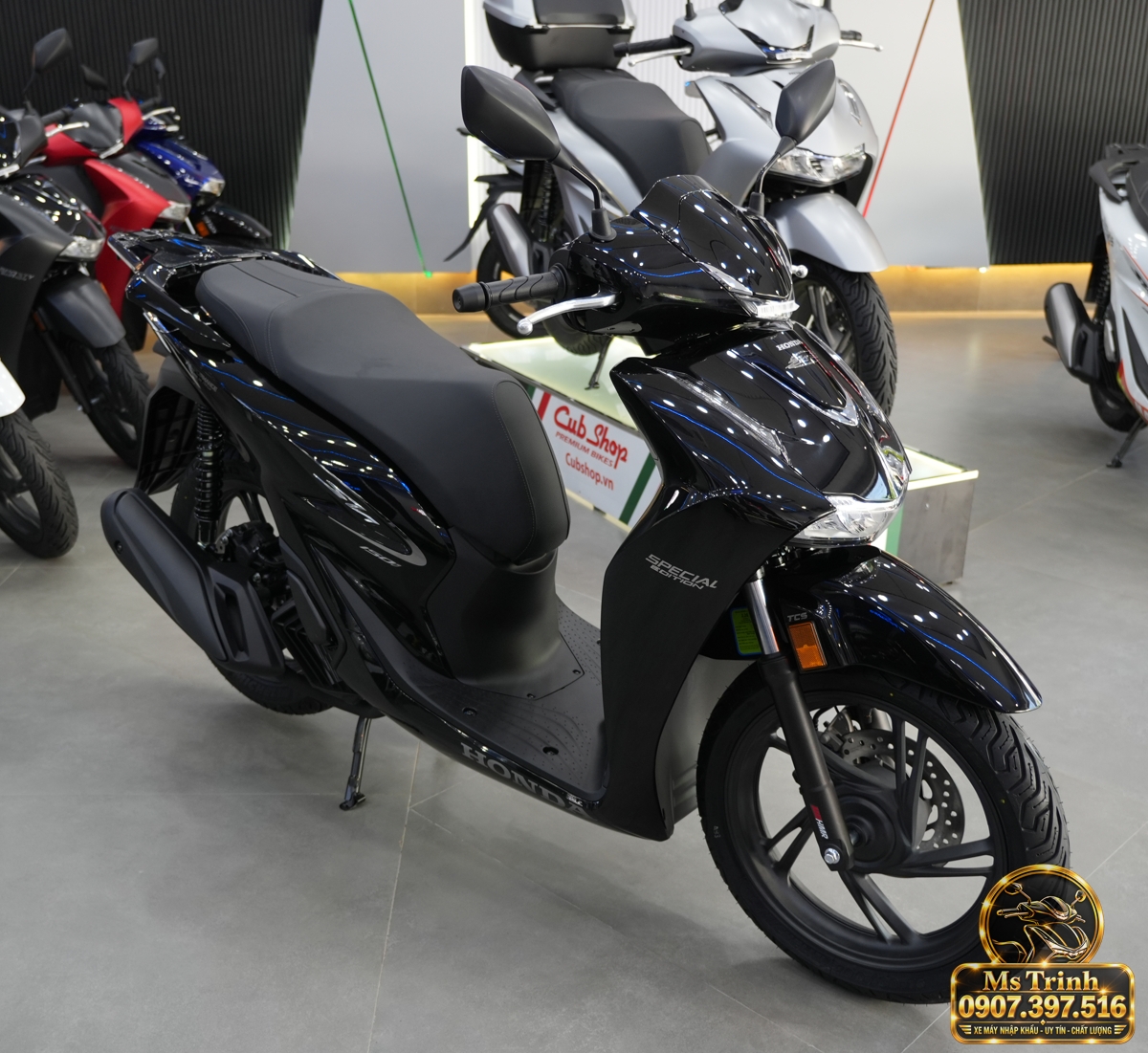 Honda SH150i Ý đen bóng 2027 tại Đồng Tháp - Sơn bóng lịch sự, tiện ích cho mỗi ngày