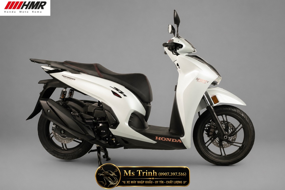 Honda SH350i nhập Ý 2026 tại Đồng Tháp - SH350i Sporty Trắng Nhám, Xám Bóng Đẳng Cấp Chuẩn Ý