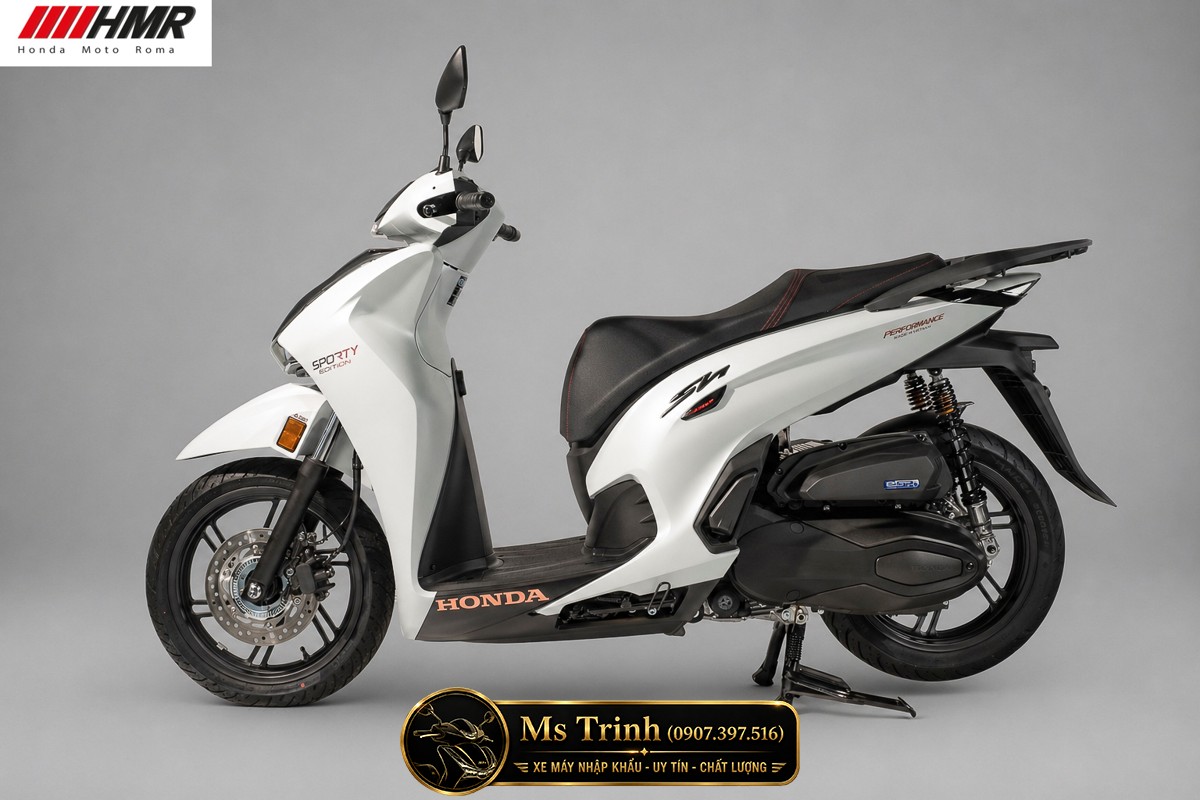 Honda SH350i nhập Ý 2026 tại Đồng Tháp - SH350i Sporty Trắng Nhám, Xám Bóng Đẳng Cấp Chuẩn Ý