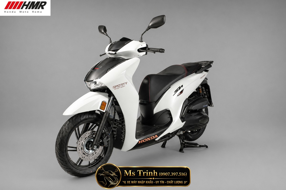 Honda SH350i nhập Ý 2026 tại Đồng Tháp - SH350i Sporty Trắng Nhám, Xám Bóng Đẳng Cấp Chuẩn Ý