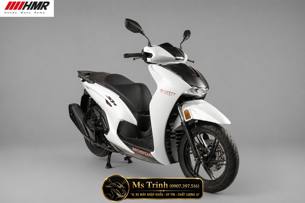 Honda SH350i nhập Ý 2026 tại Đồng Tháp - SH350i Sporty Trắng Nhám, Xám Bóng Đẳng Cấp Chuẩn Ý