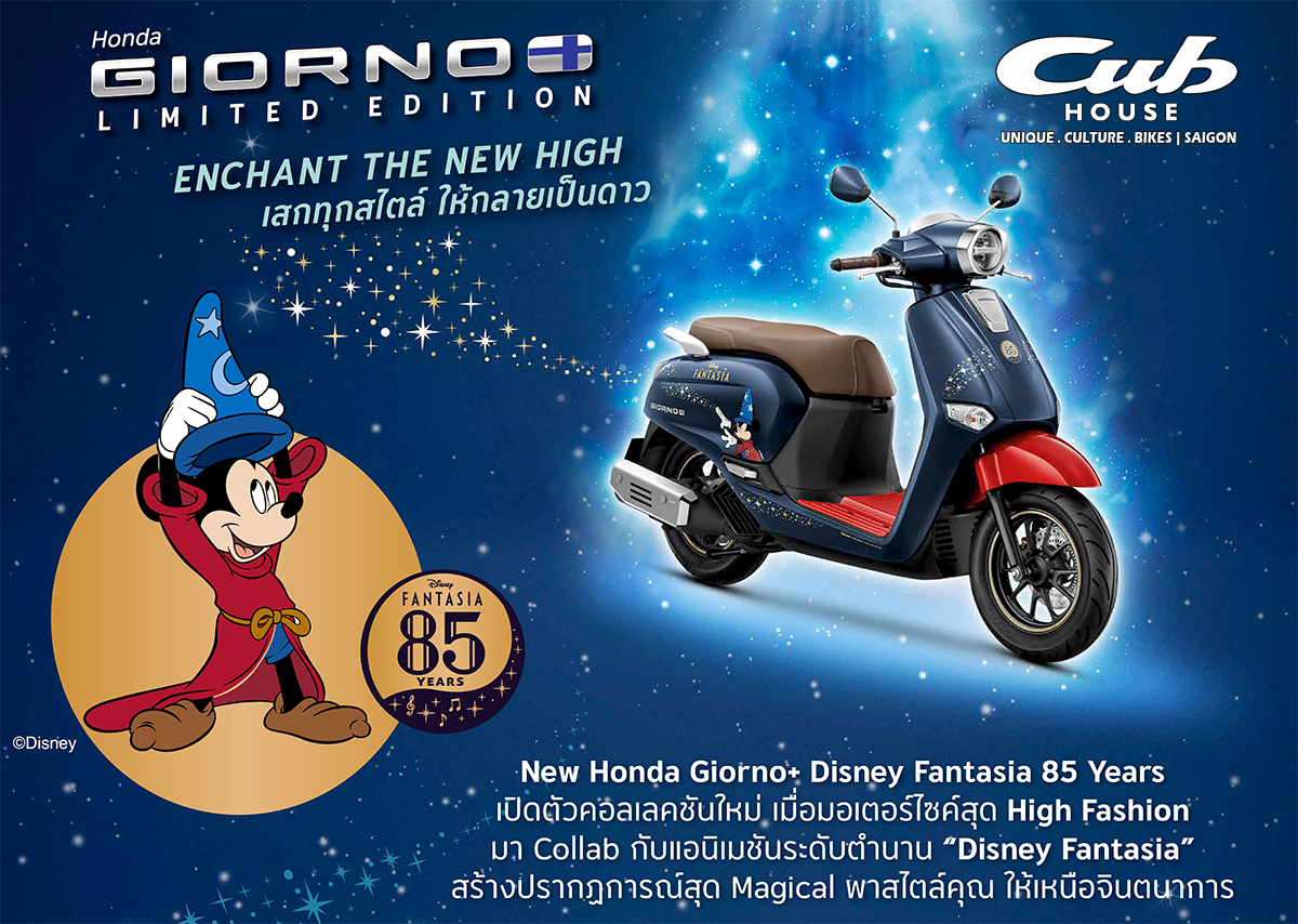 Honda Giorno+ Disney Fantasia 85, Bản Giới Hạn 2.000 xe tại Đồng Tháp