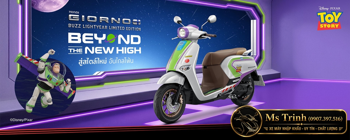 Honda Giorno+ Buzz Lightyear Limited Edition 2026 Bản giới hạn 2.000 xe tại Đồng Tháp