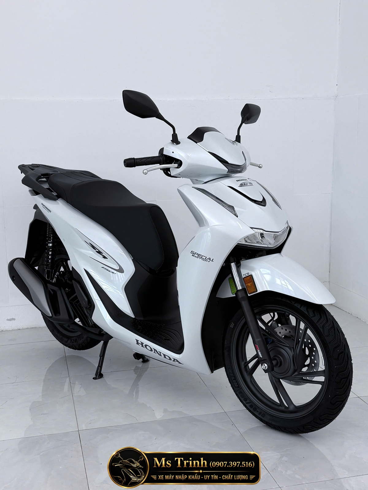 Honda SH150i Special Edition Standard nhập HMR Ý màu trắng tại Đồng Tháp: Giá trị nằm trong từng chi tiết nguyên bản