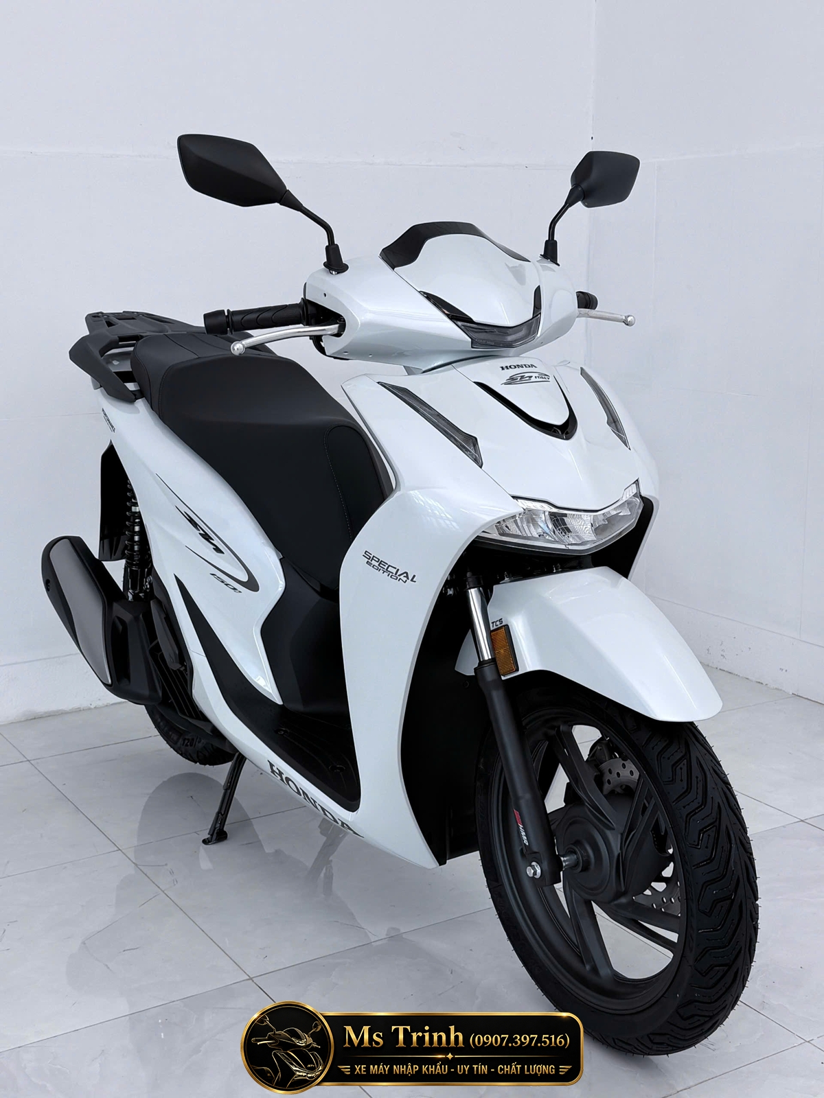 Honda SH150i Special Edition Standard nhập HMR Ý màu trắng tại Đồng Tháp: Giá trị nằm trong từng chi tiết nguyên bản