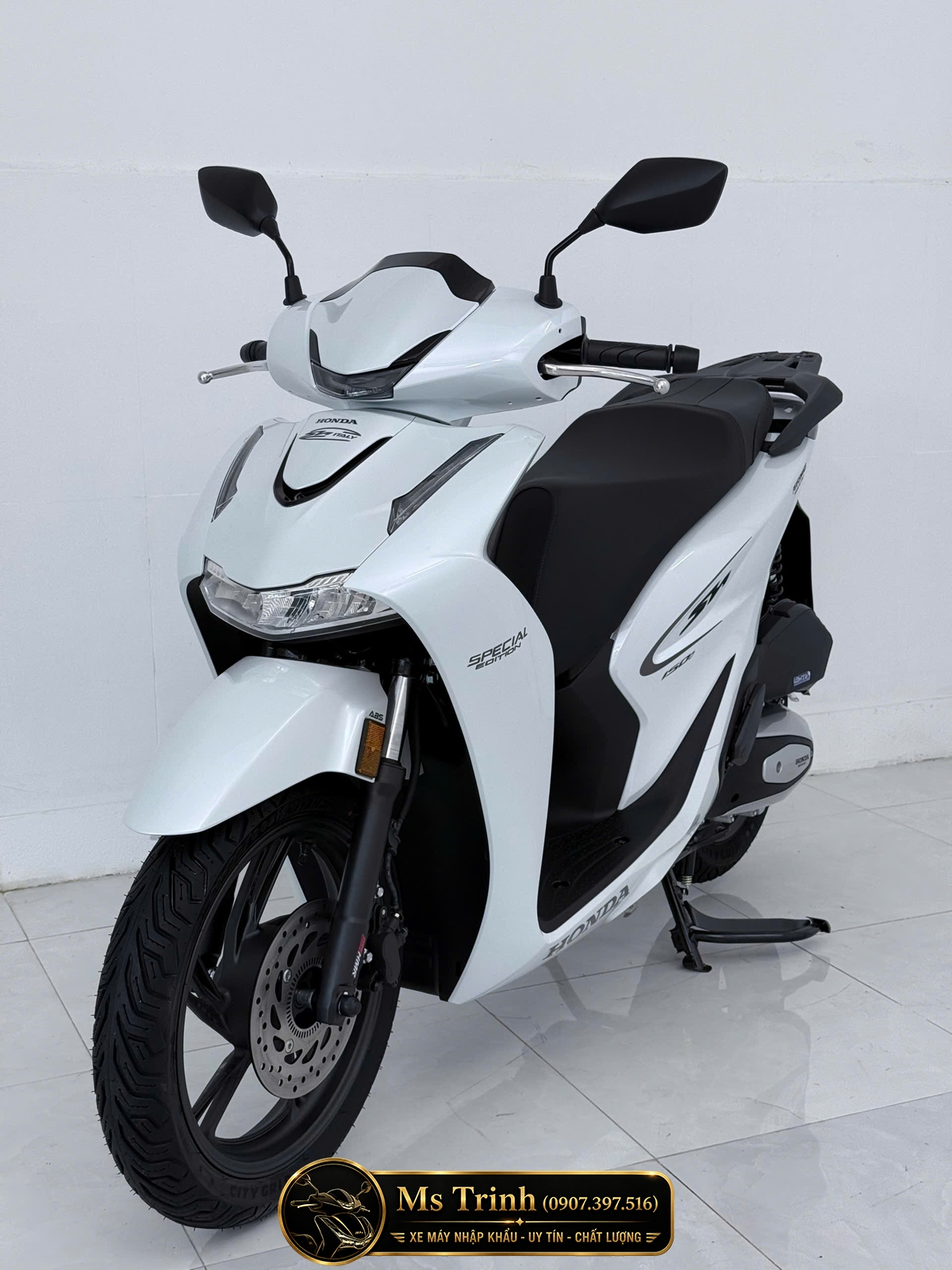 Honda SH150i Special Edition Standard nhập HMR Ý màu trắng tại Đồng Tháp: Giá trị nằm trong từng chi tiết nguyên bản