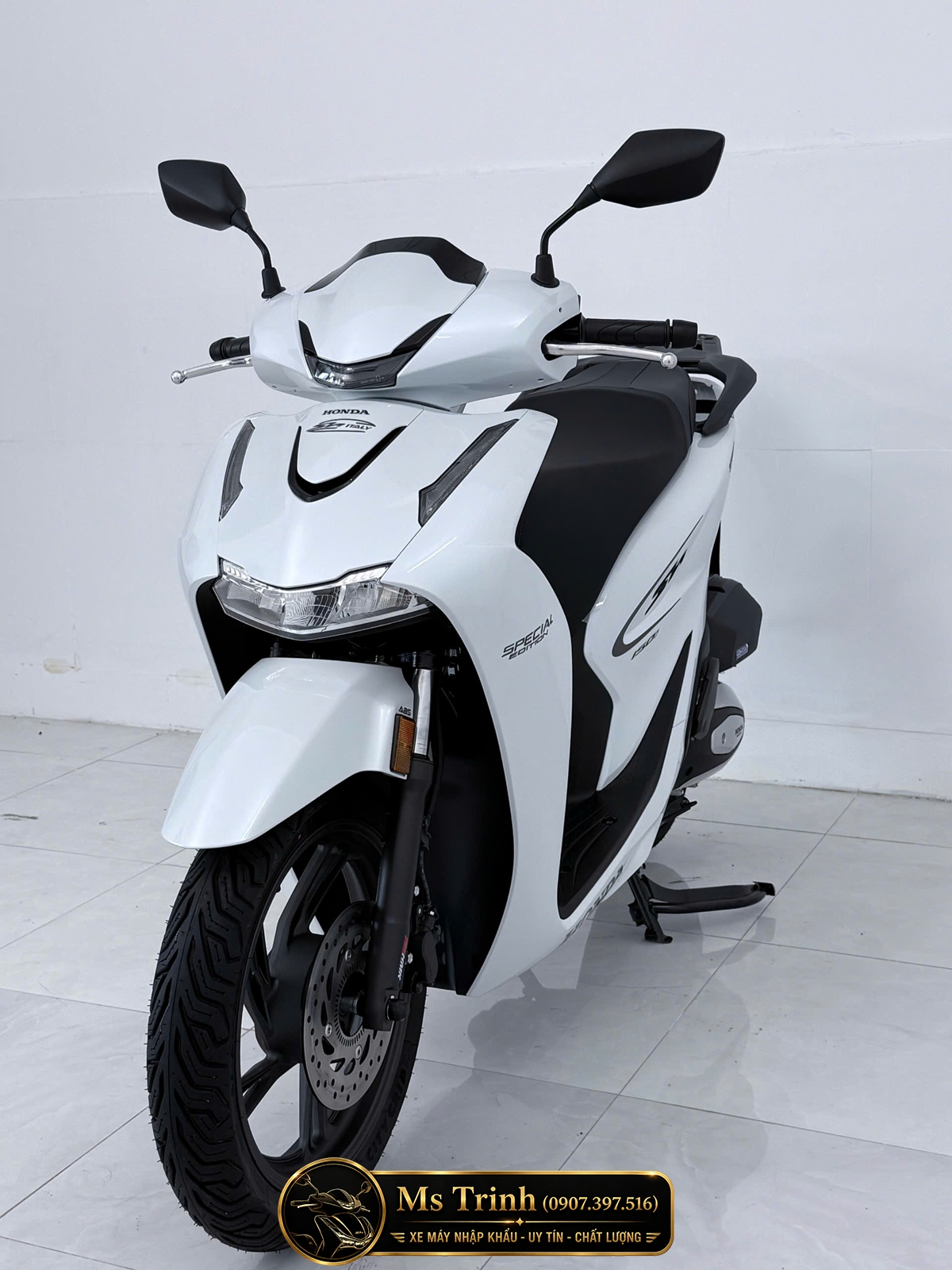 Honda SH150i Special Edition Standard nhập HMR Ý màu trắng tại Đồng Tháp: Giá trị nằm trong từng chi tiết nguyên bản