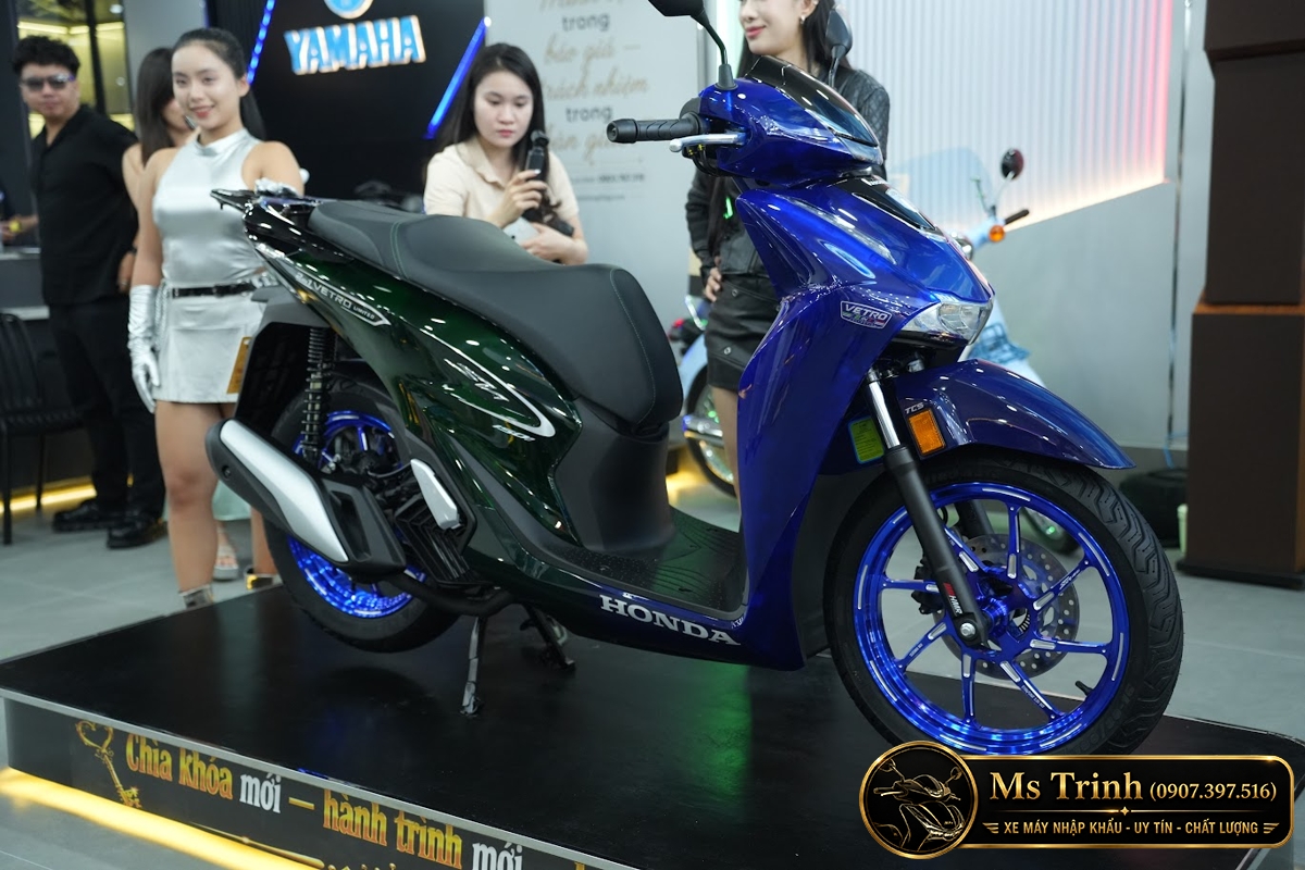 Honda SH150i Vetro Sapphire - Green tại Đồng Tháp: SH Ý 2 trong 1 giới hạn 200 xe