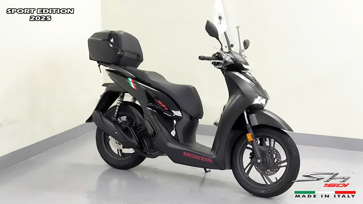 Honda SH150i 2025 Italy Sport Edition Màu Đen, Nhập Chính Hãng, Giá Rẻ tại Đồng Tháp