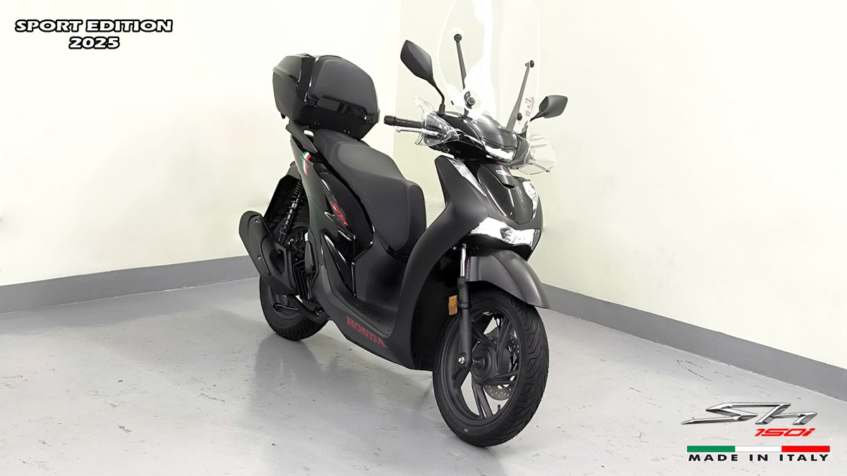 Honda SH150i 2025 Italy Sport Edition Màu Đen, Nhập Chính Hãng, Giá Rẻ tại Đồng Tháp