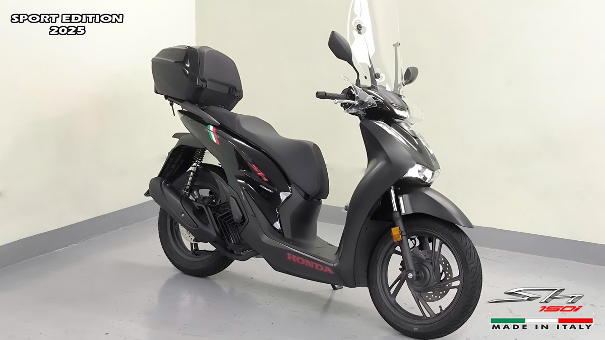 Honda SH150i 2025 Italy Sport Edition Màu Đen, Nhập Chính Hãng, Giá Rẻ tại Đồng Tháp