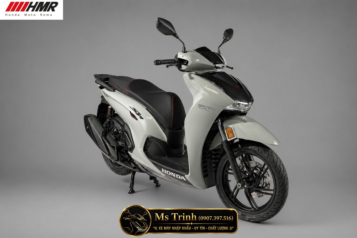 Honda SH350i nhập Ý 2026 tại Đồng Tháp - SH350i Sporty Trắng Nhám, Xám Bóng Đẳng Cấp Chuẩn Ý