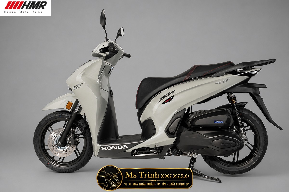 Honda SH350i nhập Ý 2026 tại Đồng Tháp - SH350i Sporty Trắng Nhám, Xám Bóng Đẳng Cấp Chuẩn Ý