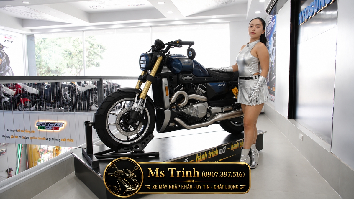Hyosung GV350X tại Đồng Tháp - Cruiser 350cc Phong Cách Mỹ Cơ Bắp, Cá Tính