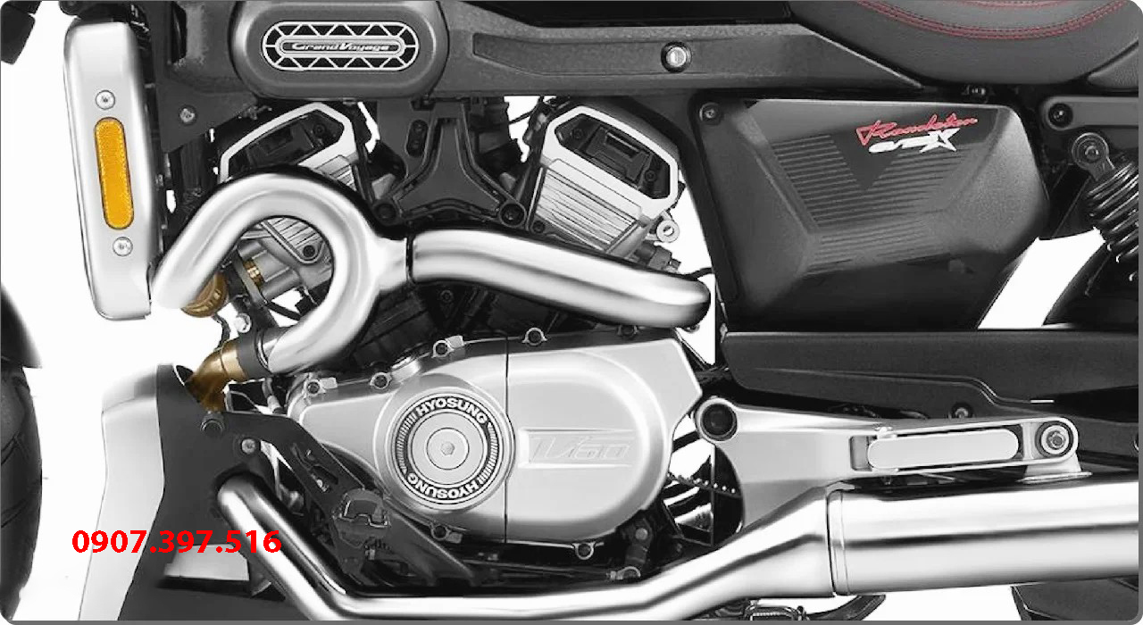Hyosung GV350X tại Đồng Tháp - Cruiser 350cc Phong Cách Mỹ Cơ Bắp, Cá Tính