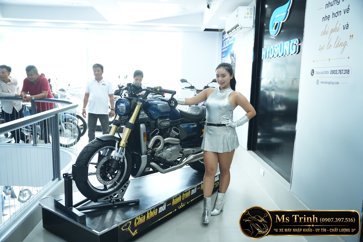 Hyosung GV350X tại Đồng Tháp - Cruiser 350cc Phong Cách Mỹ Cơ Bắp, Cá Tính