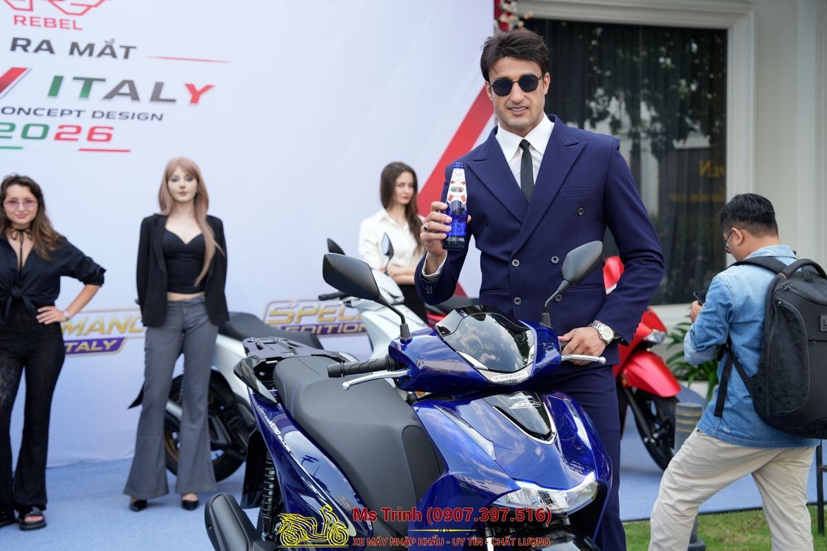 Honda SH150 Vetro Blue 2026 Limited Edition - Siêu phẩm SH Ý dàn áo xanh trong suốt cực hiếm tại Đồng Tháp
