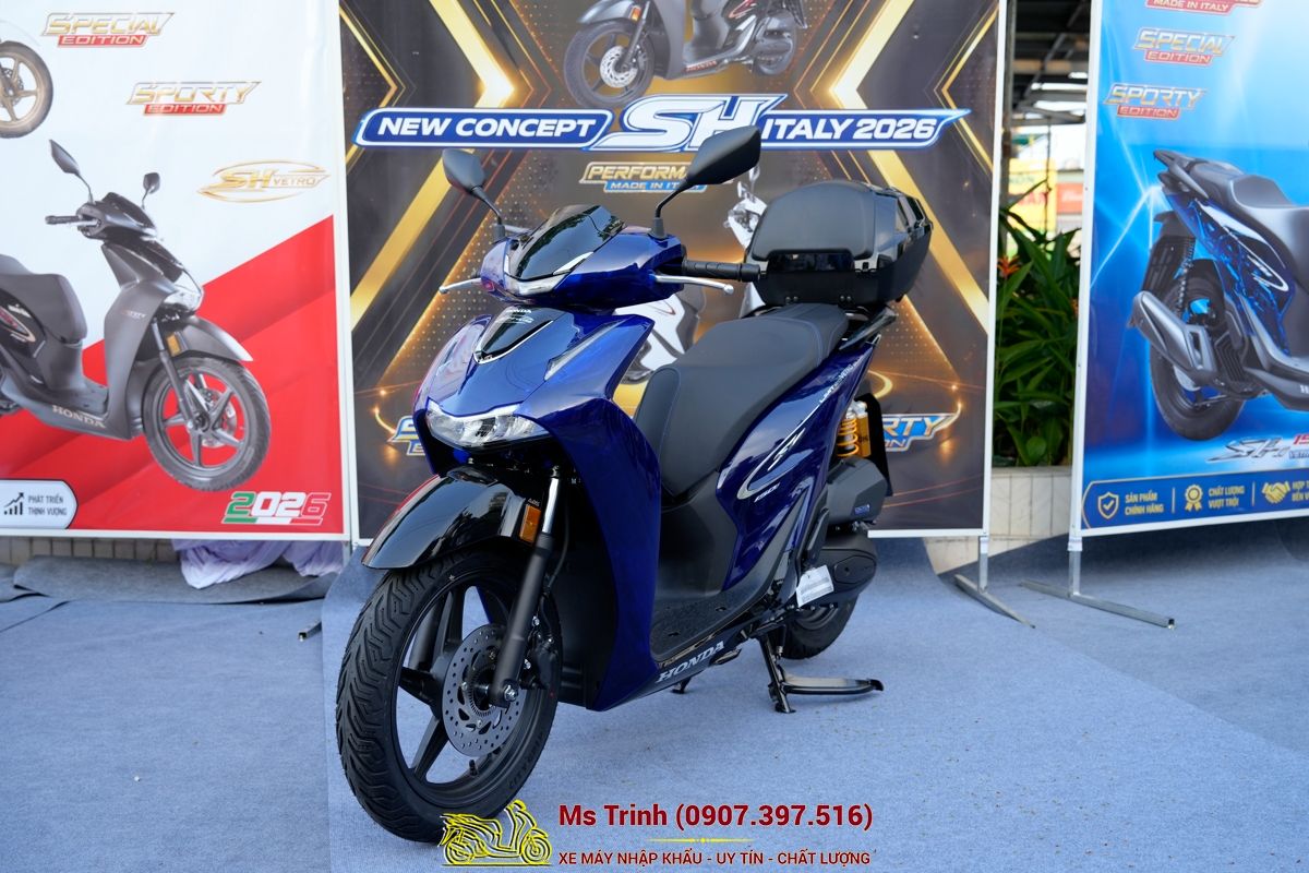 Honda SH150 Vetro Blue 2026 Limited Edition - Siêu phẩm SH Ý dàn áo xanh trong suốt cực hiếm tại Đồng Tháp