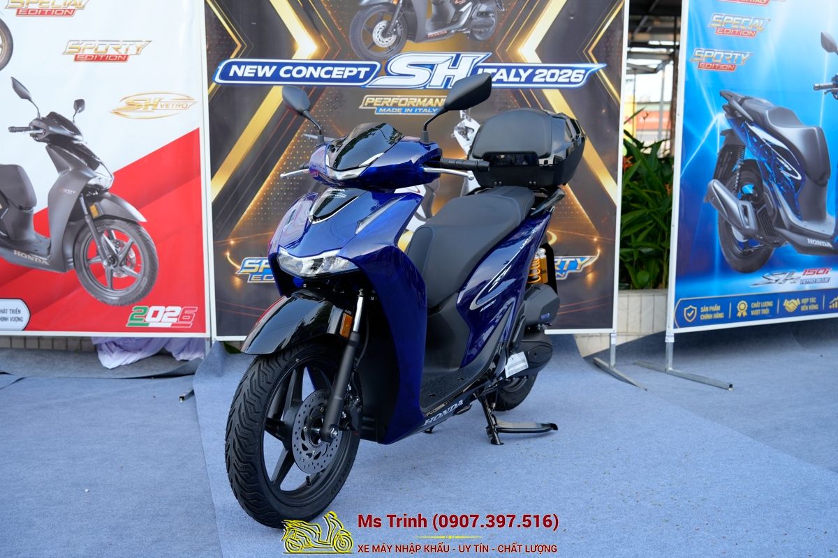 Honda SH150 Vetro Blue 2026 Limited Edition - Siêu phẩm SH Ý dàn áo xanh trong suốt cực hiếm tại Đồng Tháp