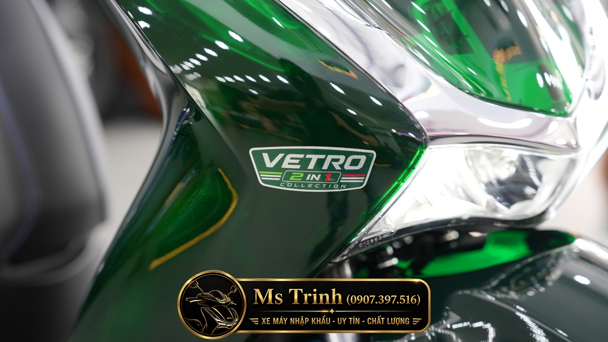 Tem Collection Green trên Honda SH150i Super Vetro Limited Chi tiết tem nhận diện bộ sưu tập Green trên SH150i Super Vetro 2 in 1