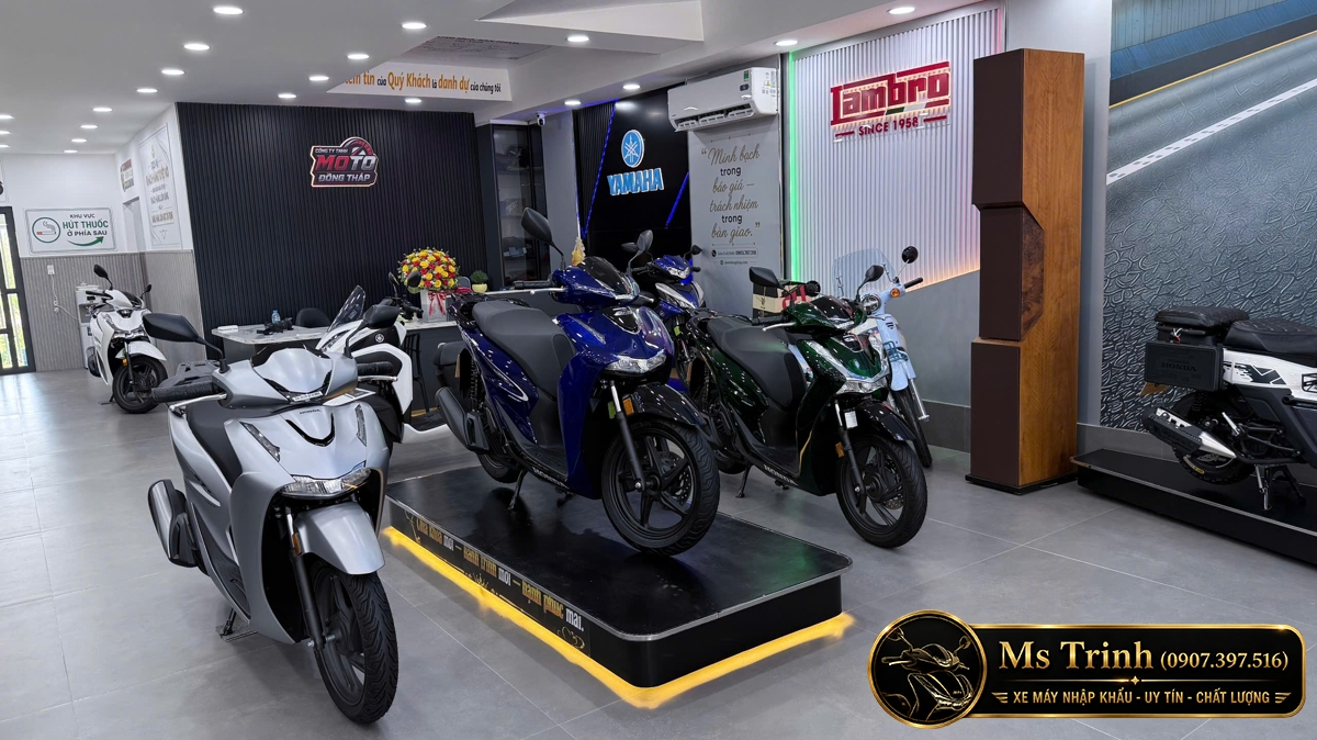 Honda SH150i Vetro 2 in 1 trưng bày tại Moto Đồng Tháp