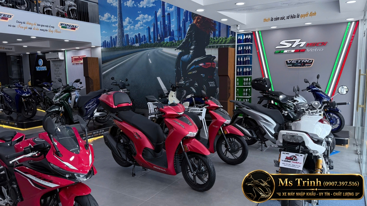 Xe máy Đồng Tháp - Moto Đồng Tháp chuyên bán SH Ý, SH150 Ý và SH350 Ý