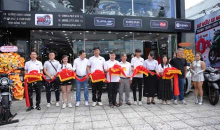 Moto Đồng Tháp chính thức khánh thành showroom xe máy cao cấp ngày 28/7/2026